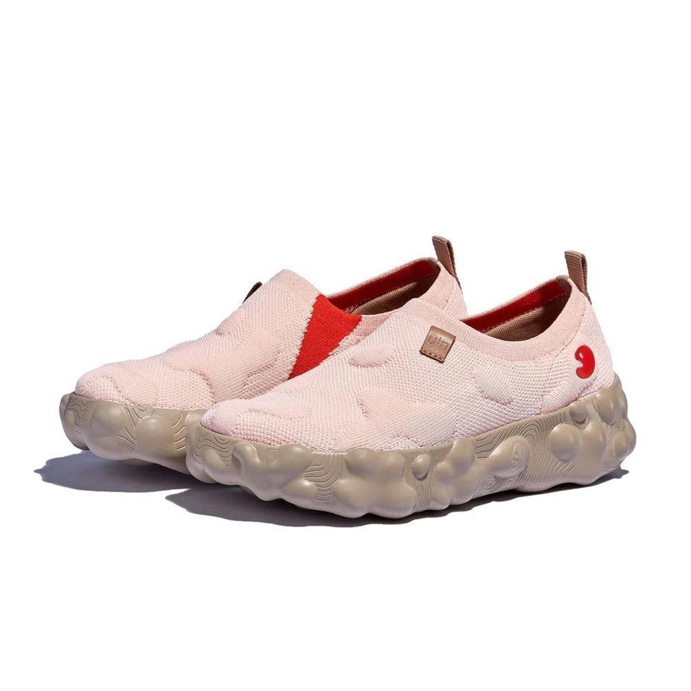 UIN Women's Travel Walking Shoes Slip On Casual Sneaker (Toledo 6- peach Whip)